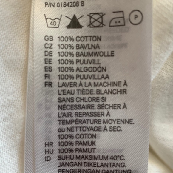 Women’s H&M creme short sleeve top(NWOT) - Picture 8 of 8